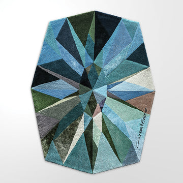 'Adorn _ Pacific' - Hand tufted Rug